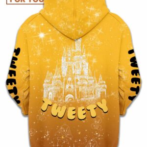 Orange Tweety Hoodie Fun and Stylish artoon Hoodie for Kids and Adults 2