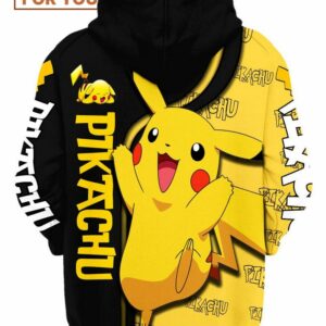 Pikachu Hoodie Fun and Stylish artoon Hoodie for Kids and Adults 2