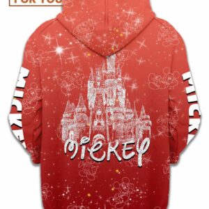 Red Mickey Mouse Hoodie Great Gift for Any Cartoon Lover 2