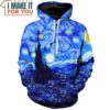 Starry Night Hoodie, Great Gift for Any Cartoon Lover