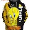 Tweety Canary Hoodie, Great Gift for Any Cartoon Lover