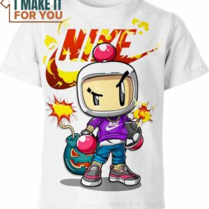Bomberman Nike Shirt, Stylish Nike Graphic Tee