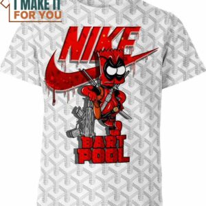 Deadpool Bart Simpson Nike Goyard The Simpsons Shirt, Stylish Nike Graphic Tee