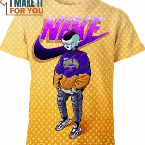 Frieza Nike Louis Vuitton Dragon Ball Z Shirt, Stylish Nike Graphic Tee