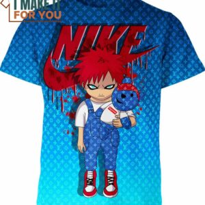 Gaara Nike Louis Vuitton Naruto Shirt, Stylish Nike Graphic Tee