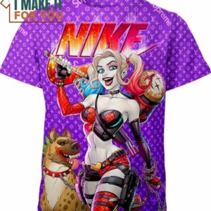 Harley Quinn Nike Louis Vuitton Supreme Dc Comics Shirt, Stylish Nike Graphic Tee