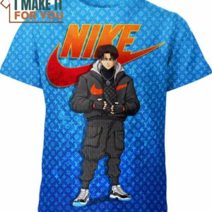 Levi Ackerman Cool Nike Louis Vuitton Attack on Titan Shirt, Stylish Nike Graphic Tee