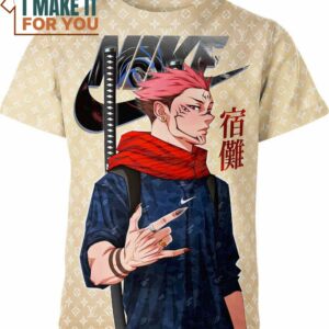 Ryomen Sukuna Nike Louis Vuitton Jujutsu Kaisen Shirt, Unique Nike Graphic Tee for Men