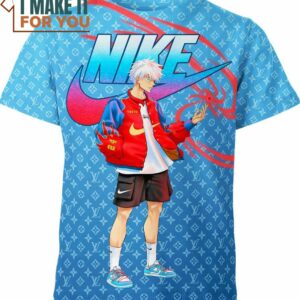 Satoru Gojo Cool Nike Louis Vuitton Jujutsu Kaisen Shirt, Unique Nike Graphic Tee for Men