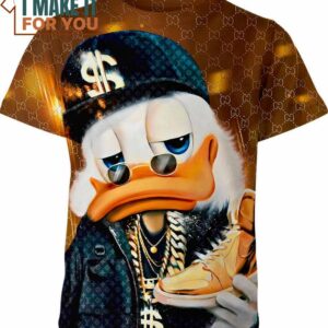 Scrooge Mcduck Nike Gucci Louis Vuitton Shirt, Unique Nike Graphic Tee for Men