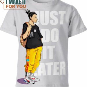 Shikamaru Nara Nike Naruto Shirt, Unique Nike Graphic Tee for Men