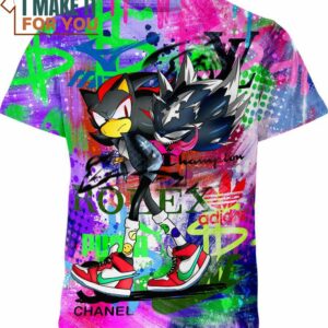 Sonic Venom symbiote Adidas Nike Gucci Marvel Comics Shirt, Unique Nike Graphic Tee for Men