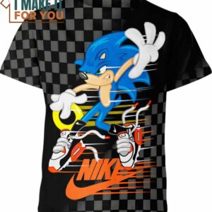 Sonic the Hedgehog Nike Shirt, Unique Nike Graphic Tee for Men