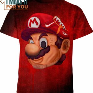 Super Mario Nike Shirt, Unique Nike Graphic Tee for Men