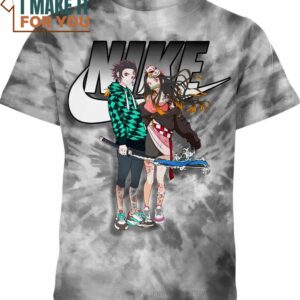 Tanjiro And Nezuko Kamado Nike Demon Slayer Shirt, Unique Nike Graphic Tee for Men