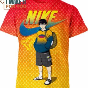 Tobio Kageyama Cool Nike Louis Vuitton Haikyu!! Shirt, Unique Nike Graphic Tee for Men