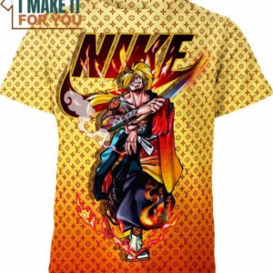 Vinsmoke Sanji Nike Louis Vuitton One Piece Shirt, Unique Nike Graphic Tee for Men Vinsmoke Sanji Nike Louis Vuitton One Piece Shirt, Unique Nike Graphic Tee for Men