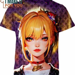 Yoimiya Nike Gucci Louis Vuitton Genshin Impact Shirt, Unique Nike Graphic Tee for Men