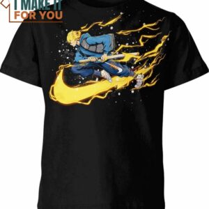 Zenitsu Agatsuma Nike Demon Slayer Shirt, Unique Nike Graphic Tee for Men