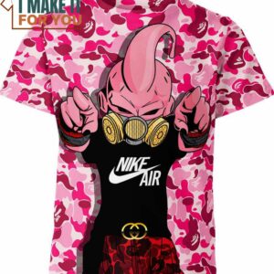Majin Buu Nike Bape Dragon Ball Z Shirt, Unique Nike Graphic Tee for Men