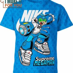 Mega Man Nike Louis Vuitton Shirt, Unique Nike Graphic Tee for Men