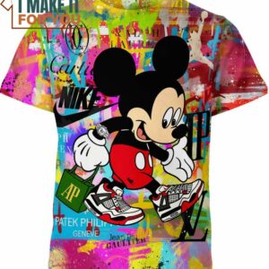 Mickey Mouse Ap Nike Rolex Shirt, Unique Nike Graphic Tee for Men