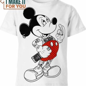 Mickey Mouse Nike Louis Vuitton Shirt, Unique Nike Graphic Tee for Men