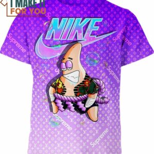 Patrick Star Nike Louis Vuitton SpongeBob SquarePants Shirt, Unique Nike Graphic Tee for Men