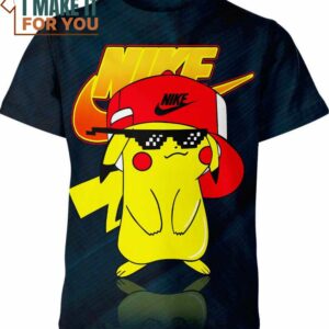 Pikachu Nike Pokemon Shirt, Unique Nike Graphic Tee for Men