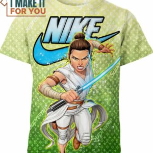 Rey Skywalker Nike Louis Vuitton Supreme Star Wars Shirt, Unique Nike Graphic Tee for Men