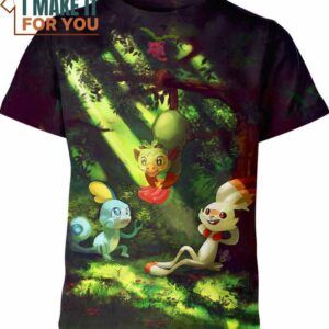 Galar Starters Pokemon Anime Shirt, Perfect Gift for Any Pokemon Lover