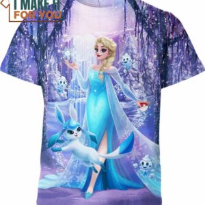 Glaceon Pokemon Elsa Frozen Shirt, Perfect Gift for Any Pokemon Lover