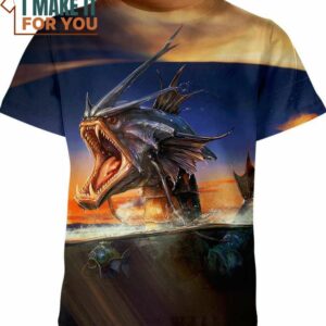Gyarados And Magikarp Pokemon Anime Shirt, Perfect Gift for Any Pokemon Lover