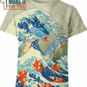 Gyarados Pokemon Anime Shirt, Perfect Gift for Any Pokemon Lover