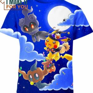 Happy Halloween Pikachu Pokemon Anime Shirt, Perfect Gift for Any Pokemon Lover