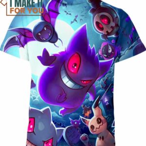 Happy Halloween Pokemon Anime Shirt, Perfect Gift for Any Pokemon Lover