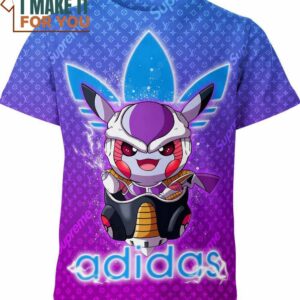 Pikachu X Frieza Adidas Louis Vuitton Supreme Pokemon Shirt, Perfect Gift for Any Pokemon Lover