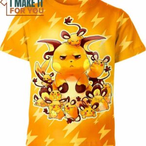 Raichu Pokemon Anime Shirt, Perfect Gift for Any Pokemon Lover