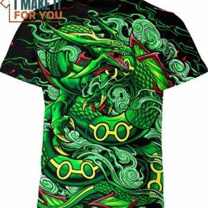 Rayquaza Pokemon Anime Shirt, Perfect Gift for Any Pokemon Lover