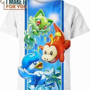 Sprigatito Fuecoco Quaxly Pokemon Anime Shirt, Perfect Gift for Any Pokemon Lover
