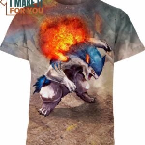 Typhlosion Pokemon Anime Shirt, Perfect Gift for Any Pokemon Lover