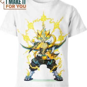 Demon Slayer X Zeraora Pokemon Shirt, Perfect Gift for Any Pokemon Lover