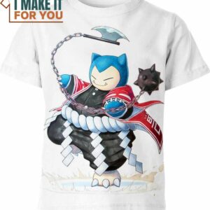 Demon Slayer X Snorlax Pokemon Shirt, Perfect Gift for Any Pokemon Lover