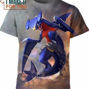 Garchomp Pokemon Anime Shirt, Perfect Gift for Any Pokemon Lover