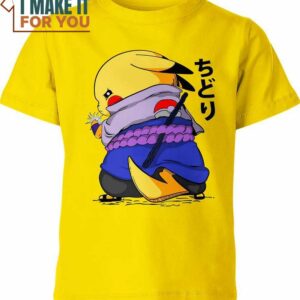 Pikachu X Sasuke Pokemon Anime Shirt, Perfect Gift for Any Pokemon Lover