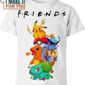 Pokemon Friends Shirt, Perfect Gift for Any Pokemon Lover