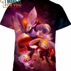 Scorbunny Raboot And Cinderace Pokemon Anime Shirt, Perfect Gift for Any Pokemon Lover