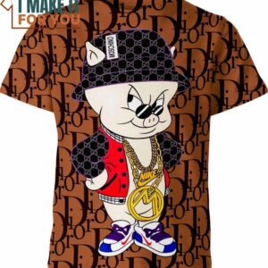 Porky Pig Gucci Nike Just Do It Dior Looney Tunes Shirt, Perfect Looney Tunes Shirt for Your Style