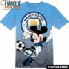 Football Manchester City Mickey Disney T-Shirt, Football Shirts for Fans Who Want to Stand Out