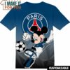 Football Paris Saint Germain FC Disney Mickey T-Shirt, Football Shirts for Fans Who Want to Stand Out